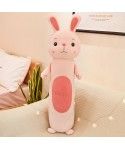 2019 creative new forest animal doll cylinder down cotton pillow plush toy doll pillow