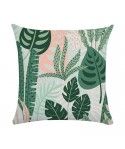 Cross border special for new Tropical Plant Abstract leaves green pillow cover cushion cover linen Amazon tp15