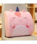 Cartoon animal office cushion waist cushion plush car waist cushion memory cotton cushion manufacturer wholesale