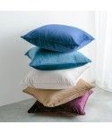 Amazon popular Nordic solid color flannelette pillow cover office pillow waist Hotel pillow cushion customization