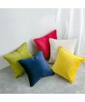 Amazon popular Nordic solid color flannelette pillow cover office pillow waist Hotel pillow cushion customization