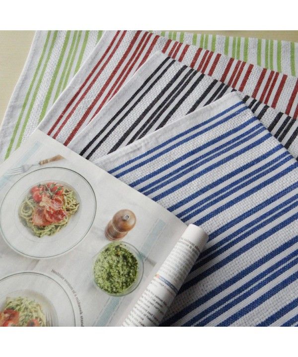 European style cloth yarn dyed striped cloth napkin