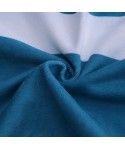 Nordic style blue color bar printing beach towel export high quality versatile bath towel large bath towel 90 * 180