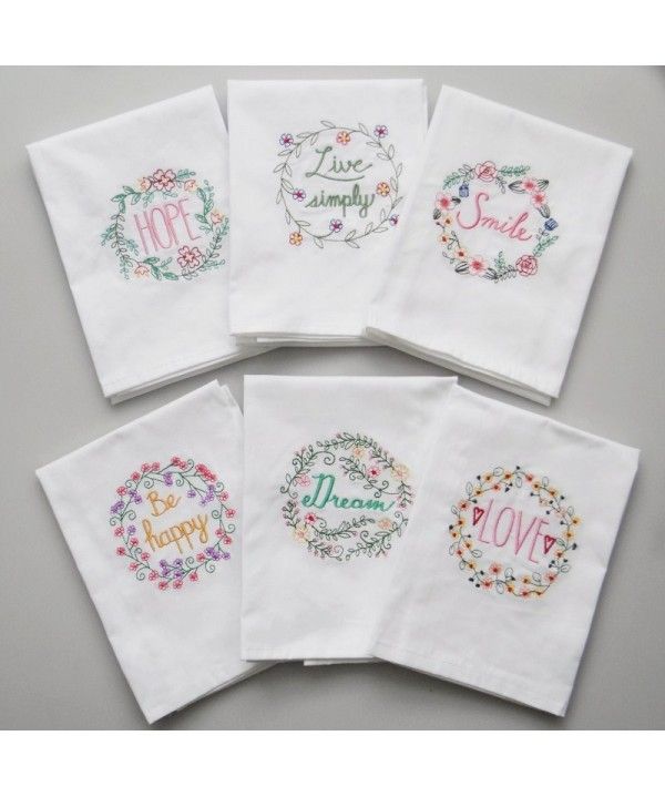 Good water absorption, embroidered wine cup towel, household cloth napkin