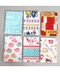 Small fresh style baking background household cloth art kitchen printed napkin mat