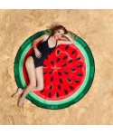 Fast selling popular eBay Euro American round print beach towel shawl popular Kiwi towel