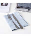 Japanese cotton and linen napkin plain color stripe Western food cloth kitchen food mat photography background cloth