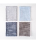 Japanese cotton and linen napkin plain color stripe Western food cloth kitchen food mat photography background cloth