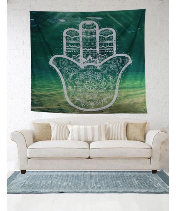2018 new original design underwater Mandala palm Fatima tapestry hanging cloth sitting blanket beach towel