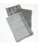 Three gray series household cloth tea napkins kitchen napkins
