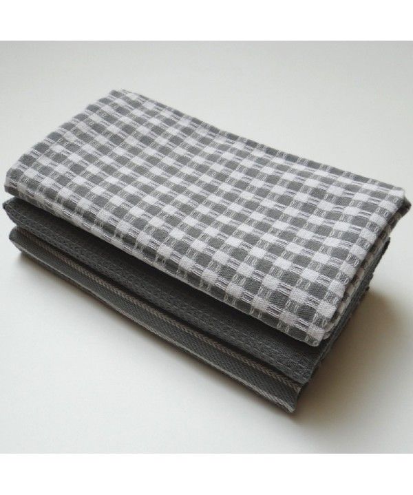 Three gray series household cloth tea napkins kitchen napkins
