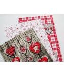 Christmas gift packaging series cotton fabric printed napkin mat