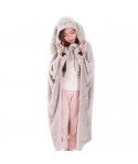 Creative long ears rabbit long Plush thickened long Cape Cape winter cold proof warm blanket home Cape