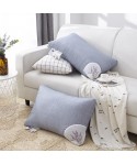 New style hotel pillow core gift pillow Korean version feather velvet pillow core Lavender embroidery single pillow manufacturer wholesale