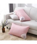 New style hotel pillow core gift pillow Korean version feather velvet pillow core Lavender embroidery single pillow manufacturer wholesale