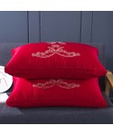 Wholesale wedding three-dimensional edge feather velvet pillow core all cotton wedding pillow core washable pillow core gift wedding pillow core