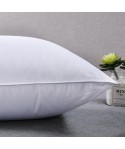 White cotton Hotel pillow pure cotton single side feather velvet pillow core soft and comfortable pillow factory direct sales