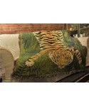 Amazon shopee tiger personalized creative blanket sofa decorative blanket cotton leisure blanket tapestry travel blanket