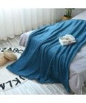 Factory direct selling large beehive plain coral pile blanket summer sofa siesta blanket air conditioning blanket office blanket