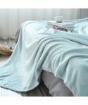 Factory direct sales summer flannel plain double-sided blanket children napping blanket office air conditioning lazy blanket