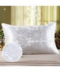 Factory direct sale Satin Jacquard pillow core adult feather silk cotton vacuum Hotel neck pillow student pillow core