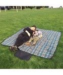 Factory direct grid printing 200x200cm picnic blanket waterproof blanket foldable blanket