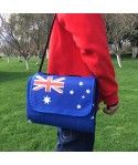 Factory price international style Australian flag 140x120cm picnic blanket travel blanket outdoor blanket