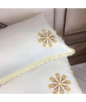 New pillow core soft universal adult feather silk cotton pillow core single pillow one with embroidery and one hair substitute