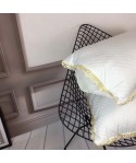 New pillow core soft universal adult feather silk cotton pillow core single pillow one with embroidery and one hair substitute