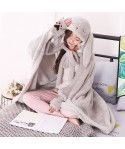 Creative long ears rabbit long Plush thickened long Cape Cape winter cold proof warm blanket home Cape