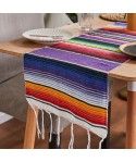 Mexican table flag Mexican party hand made tassel rainbow blanket home tapestry beach blanket picnic mat