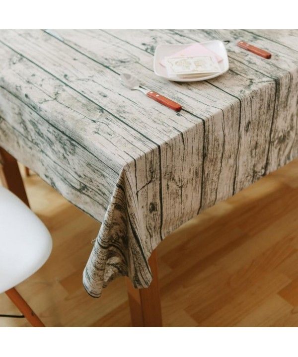 Antique tablecloth wood grain creative tablecloth art cotton linen bark pattern tea table cloth wood grain photography background cloth 