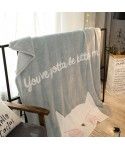 Cartoon blanket napping blanket coral Plush Blanket Quilt office air conditioning lunch break blanket children single 