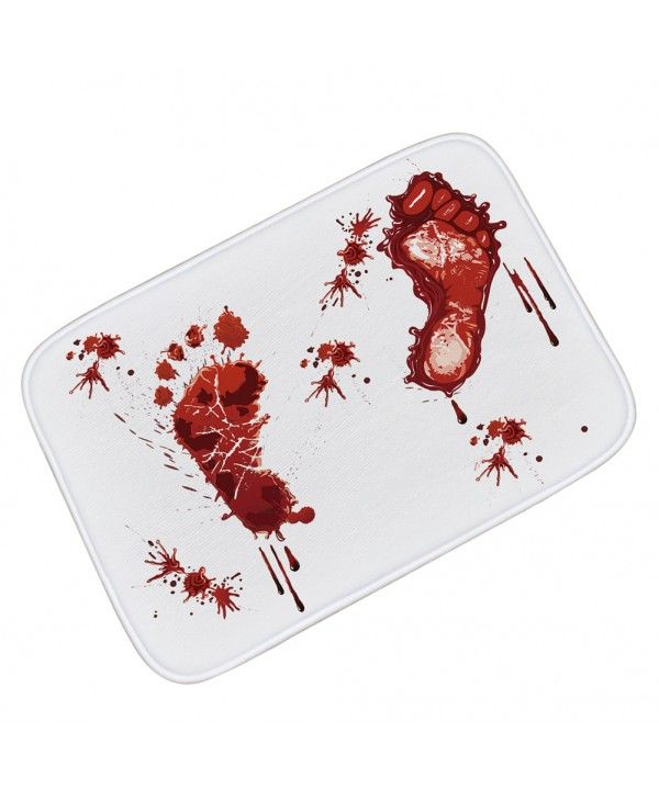 British blood footprints, non slip floor mats, foreign trade creative footprints, bloody carpets, horror, blood footprints, doormats are popular in Europe and America 