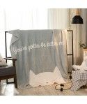 Cartoon blanket napping blanket coral Plush Blanket Quilt office air conditioning lunch break blanket children single 