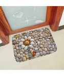 Air bag cobblestone bathroom door absorbent non slip mat flannel kitchen carpet floor mat thickened 180g 