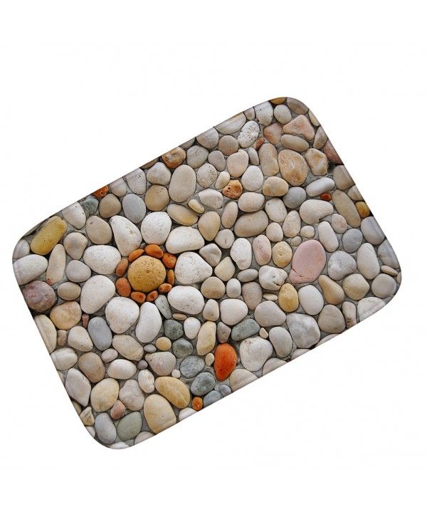 Air bag cobblestone bathroom door absorbent non slip mat flannel kitchen carpet floor mat thickened 180g 