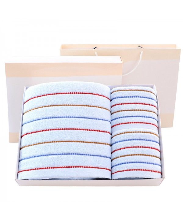 Pure cotton towel gift box set three piece wedding return gift company gift customized logo wholesale group purchase welfare