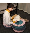 Ins Nordic Plush petal Futon cushion living room bedroom round thickened floor mat tatami bay window mat