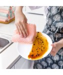 Kitchen dishcloth dishcloth dishcloth non stick oil pineapple pattern dishcloth double side absorbent thickened 100 clean cloth factory direct sales