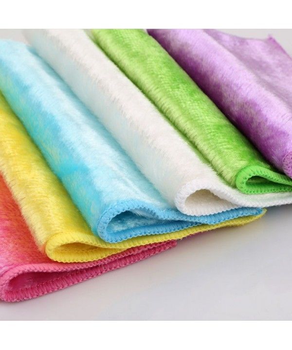 Jiuxin factory direct selling thickened water and oil-free vegetable fiber double-sided water absorbent and wool free dishcloth