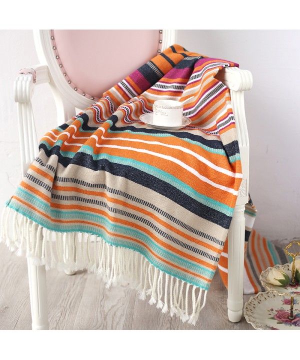 Amazon blanket European and American knitting blanket all clear sofa blanket foreign trade air conditioning tassel blanket