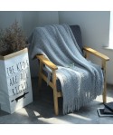 European and American original single American blanket wool knitting network tassel sofa cover blanket air conditioning blanket model room designer 