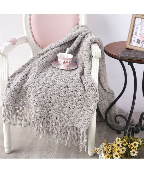 Foreign trade blanket chenille sofa car air conditioning blanket Christmas blanket Amazon blanket