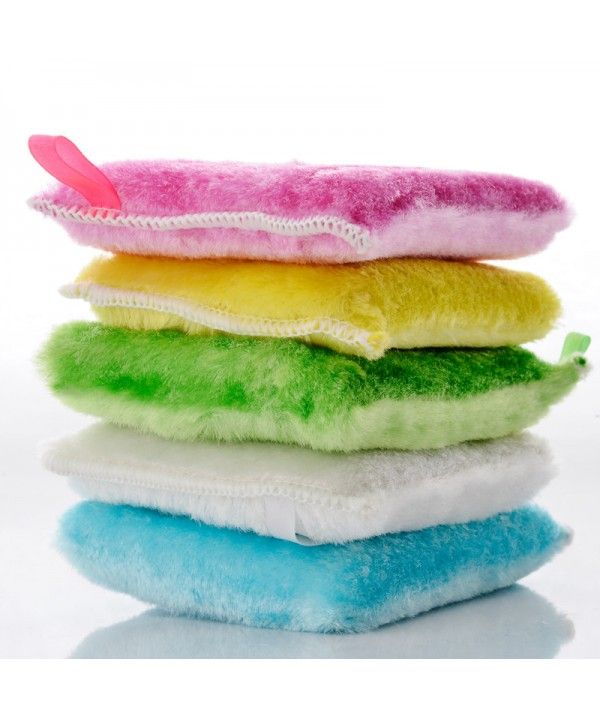 Dishwashing towel oil-free magic dishwashing sponge kitchen dishwashing sponge easy to clean dry water quick sponge