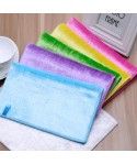 Factory direct Korean long wool mercerized dishcloth oil free dishcloth double layer thickened absorbent cloth