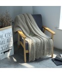 European and American original single American blanket wool knitting network tassel sofa cover blanket air conditioning blanket model room designer 