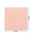 Kitchen coral towel dishcloth oil-free double-layer printing dishcloth double-sided absorbent thickened cleaning cloth