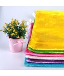 Wholesale wood fiber oil-free dishcloth double layer thickening water absorption and hair removal magic cloth inner seam edge 21 * 27