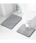 2020 cross border new household bathroom carpet floor mat toilet floor mat flannel memory cotton super absorbent non slip pad